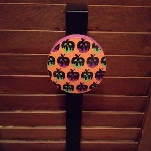 Halloween Wreath Hanger,Wreath Hanger for Front Door,Poison Apple Hanger